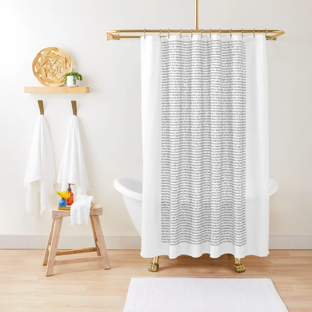 

Julia Gillard misogyny speech 2012 full Shower Curtain Elegant Bathroom Funny Shower Bathroom Deco Cover Curtain
