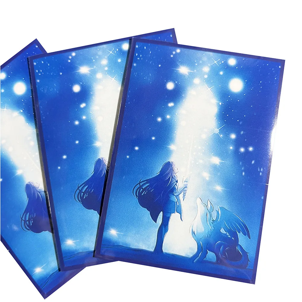 63X90MM 60PCS YGO Japanese Size Card Sleeves Printing World Legacys Contin Board Game Trading Card Sleeves Photo Card Protecter