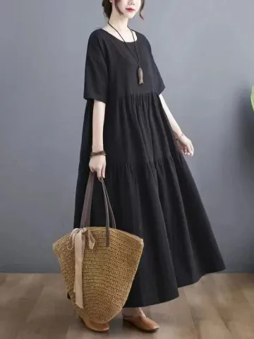 صيف جديد فضفاض القطن Liniment الدكتور البطن إخفاء الشباب تنورة طويلة ort المراكب الشراعية الترفيه ألياف البوليستر تنورة الدكتور