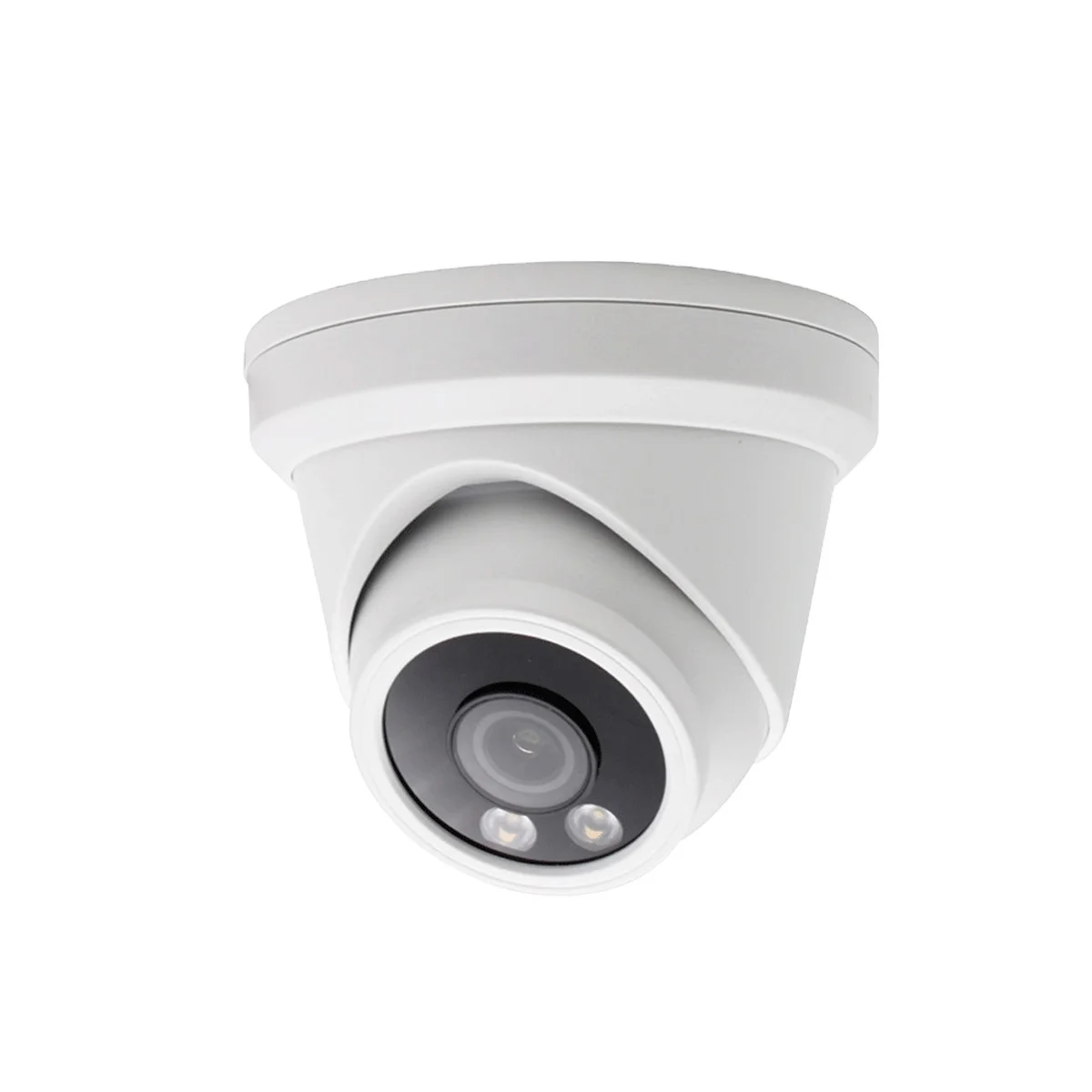 2023 YCX 6MP Color-Vu Full color turret POE IP camera with 2.8mm F1.0 true starlight lens plug and play with HIK POE NVR