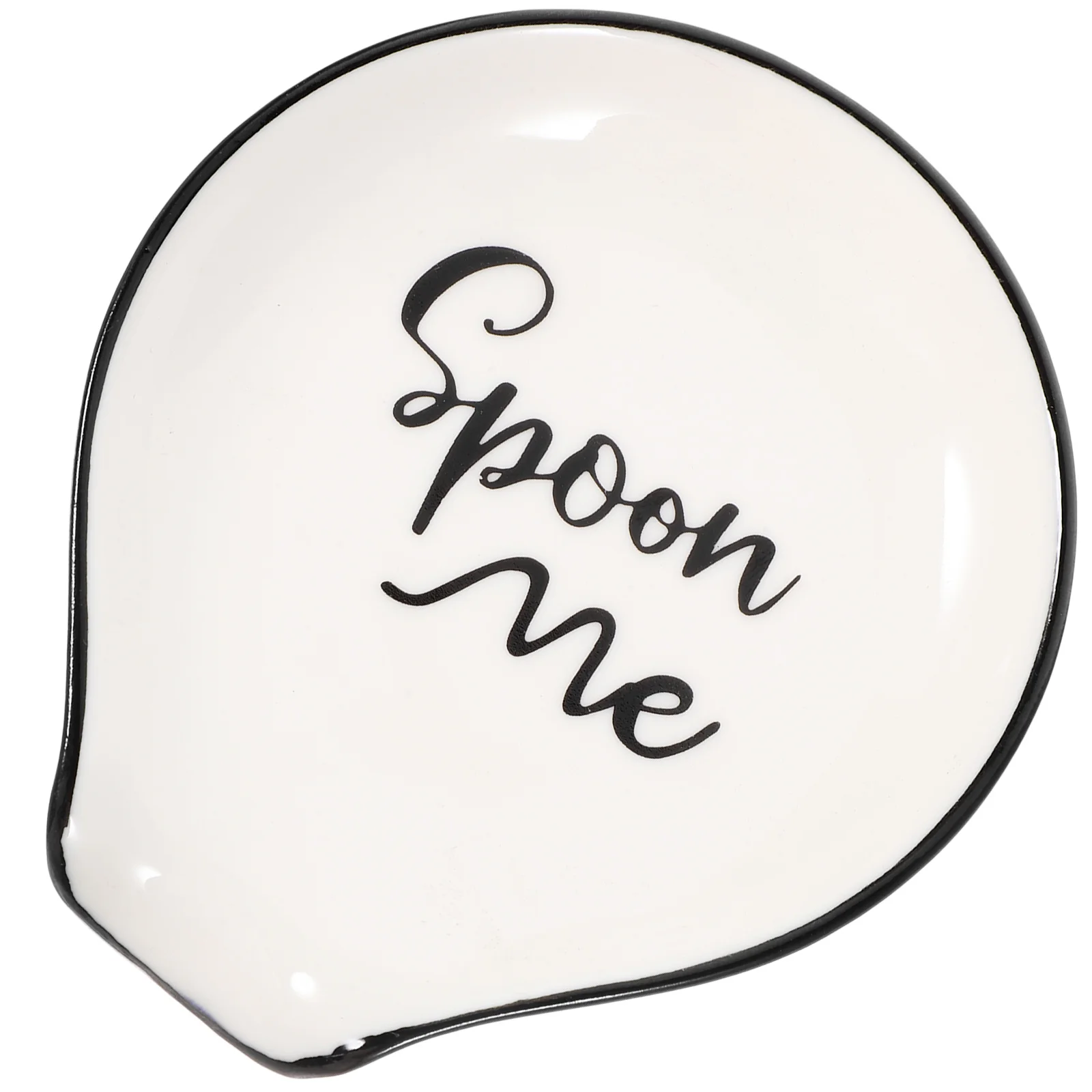 ملعقة سيراميك، ملحقات المطبخ، سطح أملس، بدون لدغ، مناسبة لمطعم المقهى العائلي، مسند ملعقة سيراميك