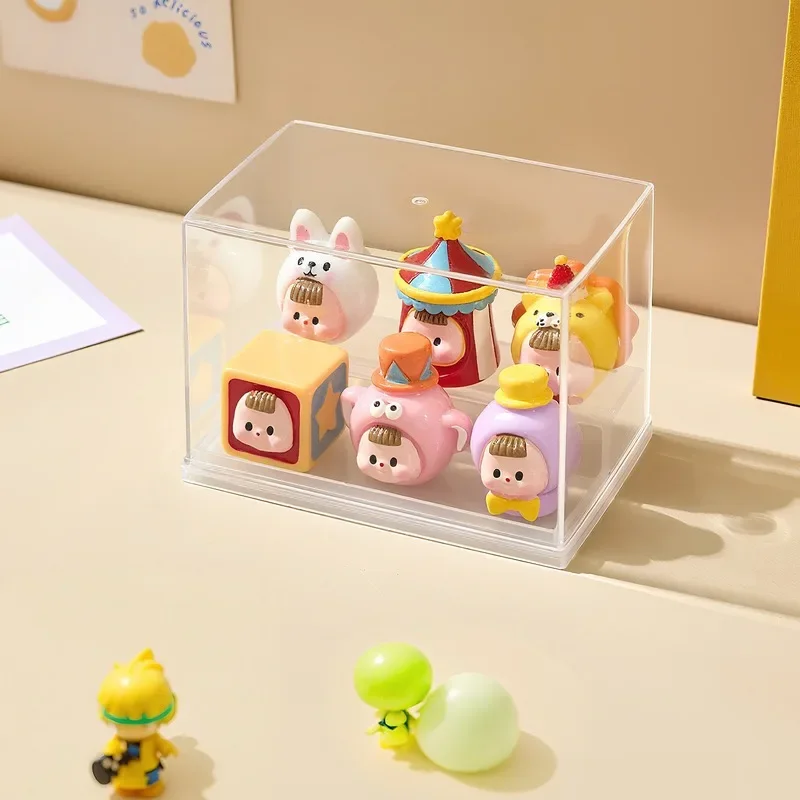 Acrylic Figure Display Case, Dustproof Blind Box Organizer, Clear Collectible Model Toy Storage Showcase