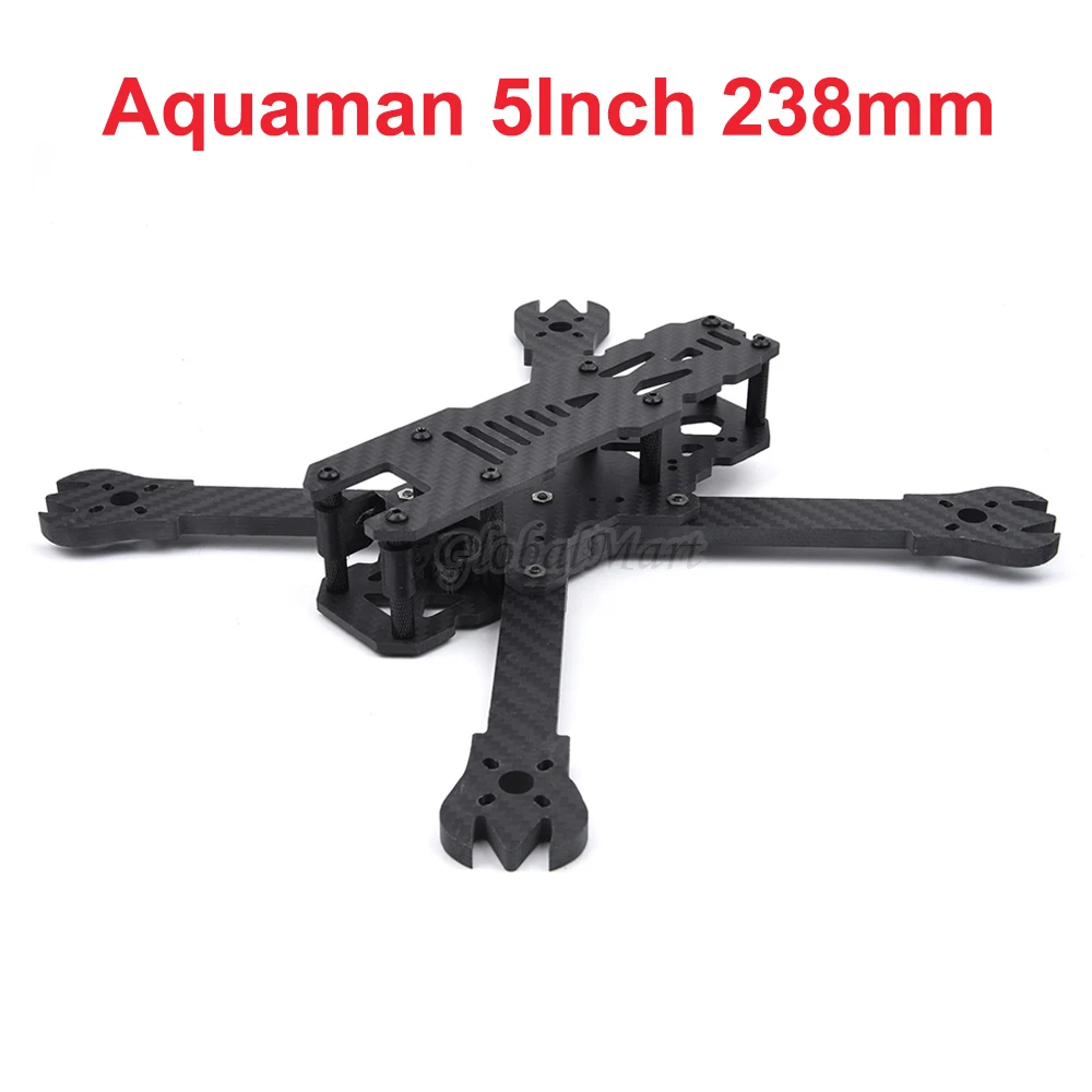 Aquaman 5inch 238mm X238 Carbon Fiber Quadcoper Frame Kit With 6mm Replacement Arm For FPV RC Freestyle Racing Drone