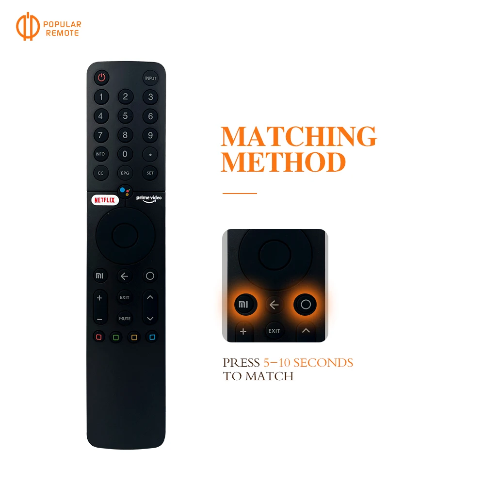 Replacement Voice Remote Control Suitable for Xiaomi Smart TV 32 Inch L32M6-6AEU L43M6-6AEU L50M6-6AEU Voice Remote XMRM-19