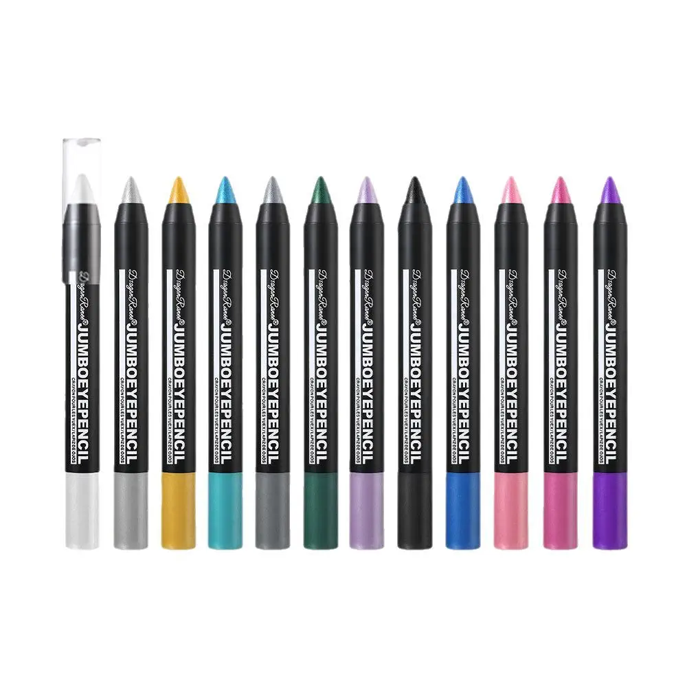 Lápis de sombra perolado tom de pele nu sereia menina perolizada cabelo branco bolha lápis sombra vara