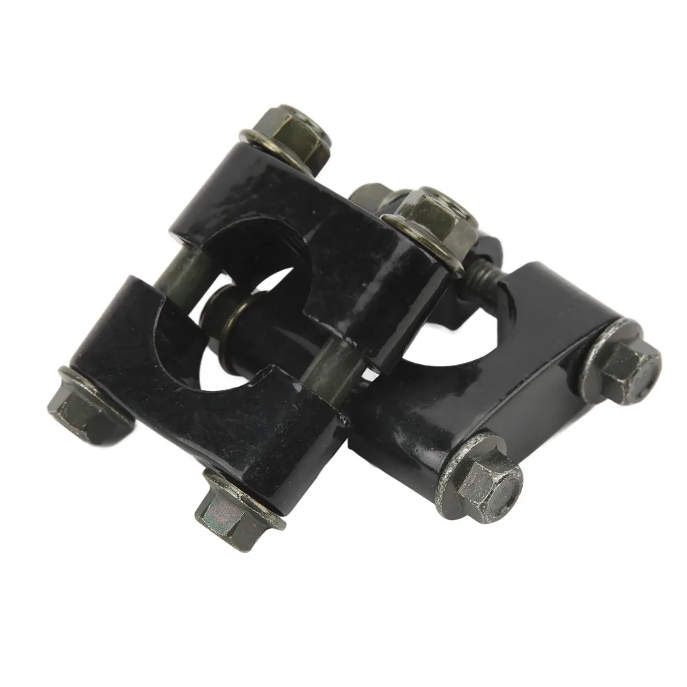 2pcs 22mm Diameter Handlebar Riser Clamp Single Hole Aluminum Handlebar Mount Bracket Adjustable Position 7/8 Inch