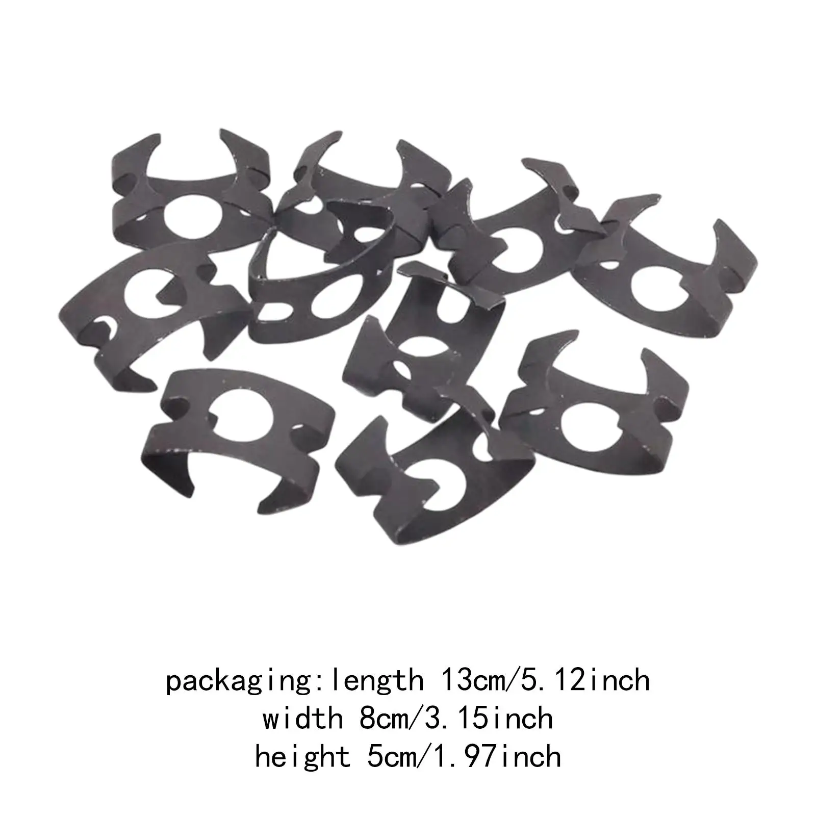 10Pcs Brake Line Retainer Auto Brake Hose Spring Replace Parts Easy to Install Heavy Duty Professional 4D0611715B Component