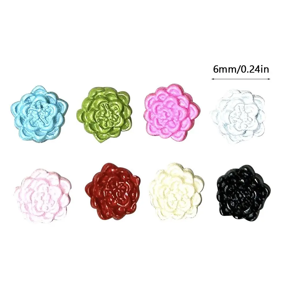 40pcs New 6mm Doll Lotus Buttons DIY Handmade Ultra-small Doll Buckles Mini Coat Buckles 1/6 Doll Clothes Accessories