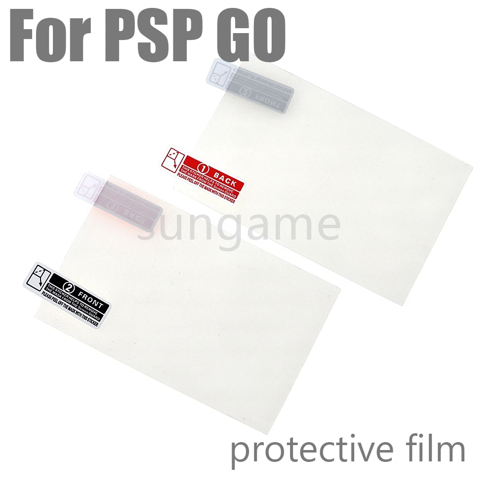 

200 шт., прозрачная защитная пленка для экрана, ПЭТ-пленка, защитная пленка для ЖК-дисплея, прозрачная кожа для Sony PSP GO