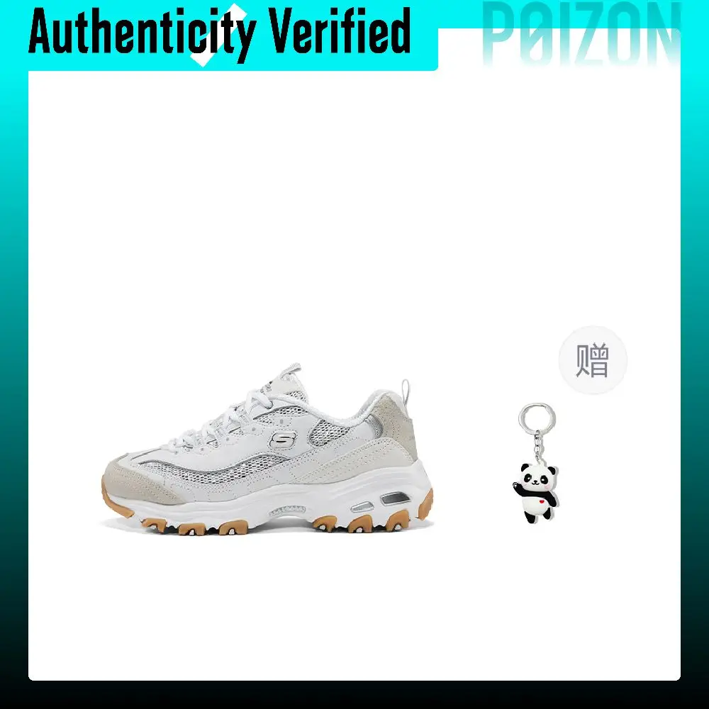 Skechers DLITES Slip Resistant, Abrasion Resistant, Breathable Low top Chunky Sneakers Women's White 150724-WSL