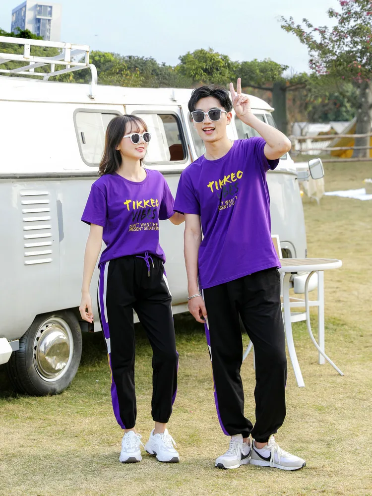 Abiti estivi casual per coppie Or Sve Abbigliamento sportivo per viaggi e fitn Street Dance Uomo Donna Sles T-shirt in cotone stampato