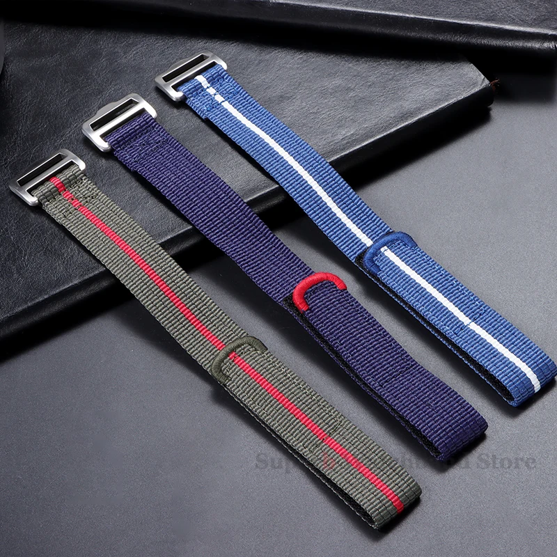 Premium Nylon Watch Band for Tudor for Seiko 20mm 22mm Men Military Sport Wrist Band for Rolex Replacement Canvas Wristband