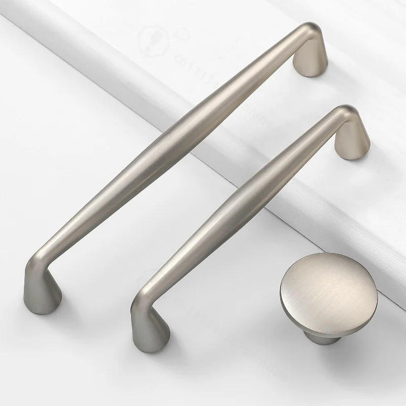 French Simple Cabinet Door Handle, Zinc Alloy Drawer Pull for TV Cabinet, Entrance, Wine & Shoe Cabinet Hardware