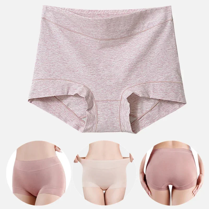 Damskie kolorowe bawełniane majtki wysokiej talii oddychające bokserki kobiece wygodna bielizna seksowna bielizna wyszczuplająca Intimates