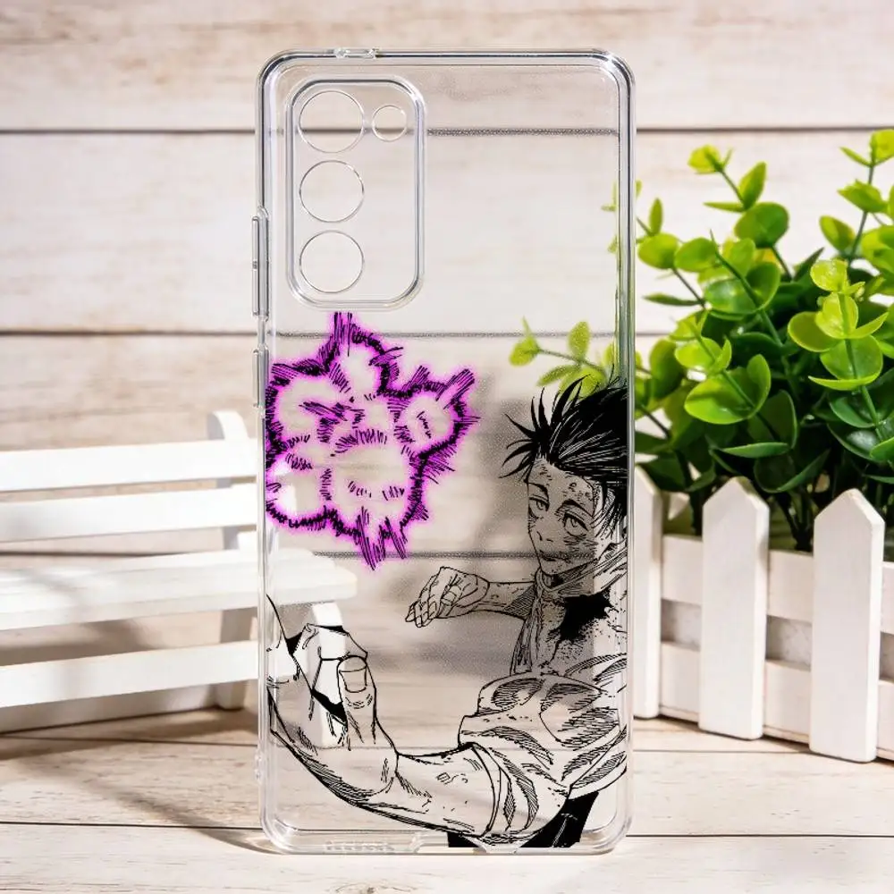 

Чехол для телефона с изображением аниме-персонажа Юты из Jujutsu Kaisen для Samsung Galaxy S24 S25 S23 S22 S21 Plus, прозрачный чехол-накладка
