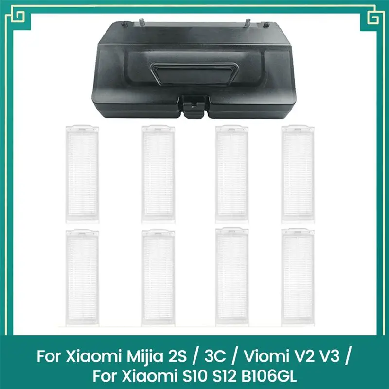 AA94-2 In 1 Water Tank Dust Box And Filter For Mijia 2S 3C For Viomi V2 V3 For S10 S12 Replacement Spare Part