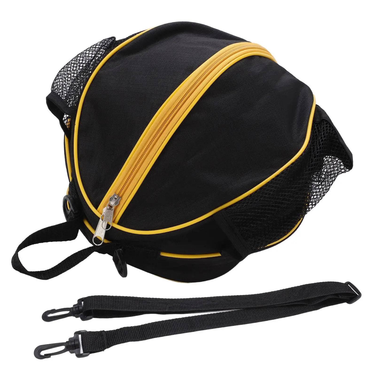 Adjustable Oxford Cloth Mesh Shoulder Bag for Basketball & Football - Sport Storage for Indoor Exercise