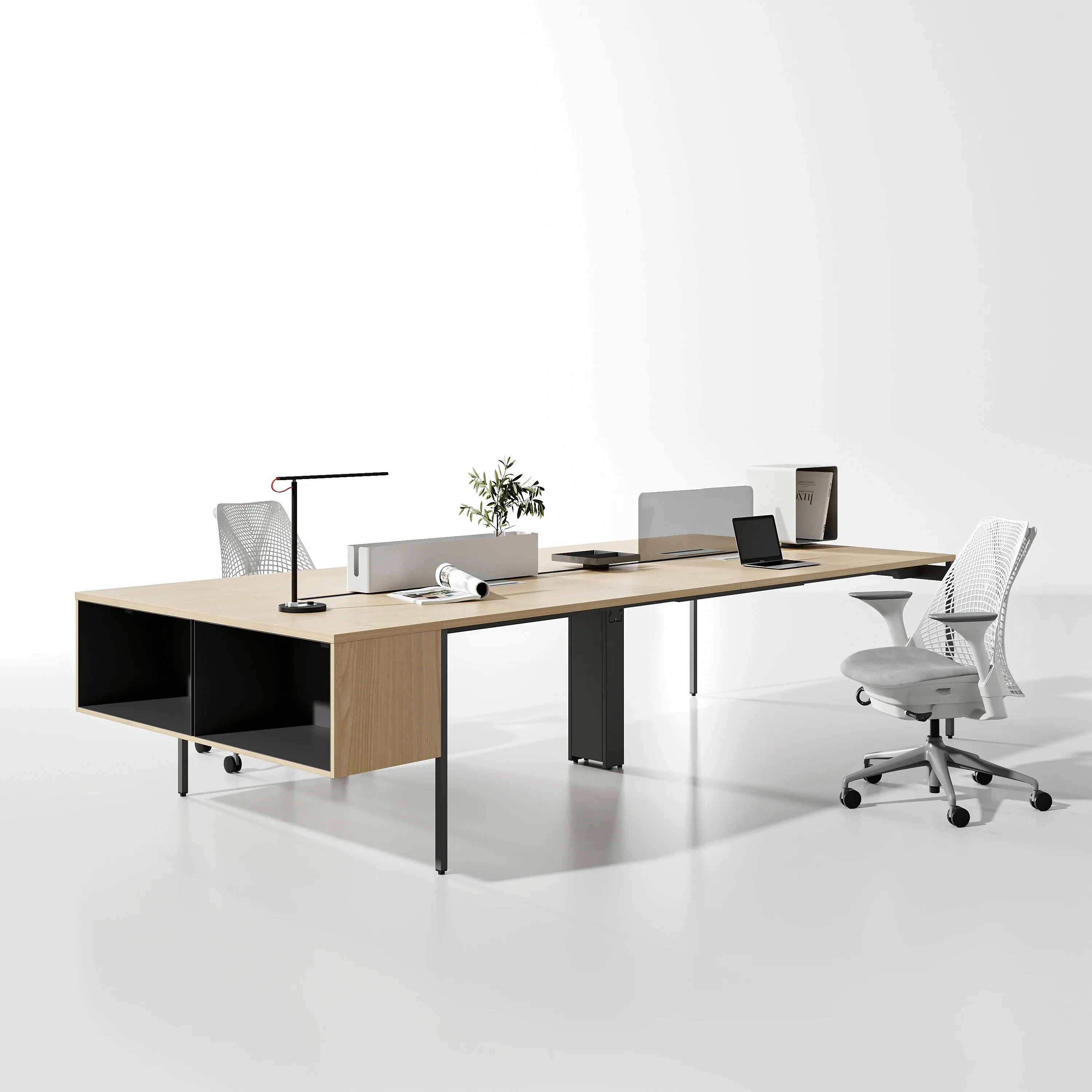 

Office space Desk workstation Modular 2 4 6 seat desk office furniture Open staff workstation