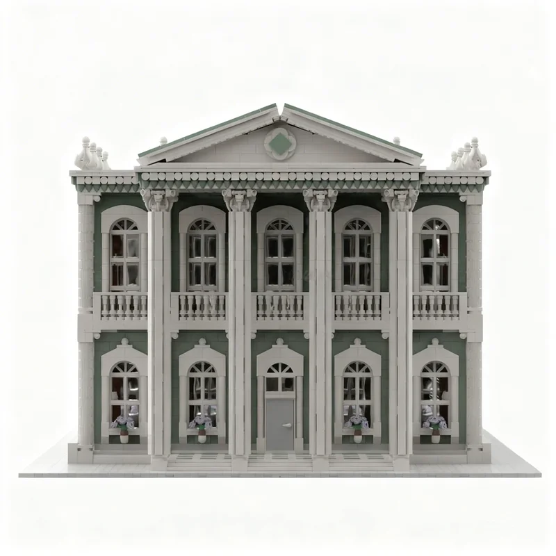 10199pcs MOC The Palladian Library Modular Buildings Model Building Blocks Christmas Gift Toy Creative Birthday Craft DIY Brick