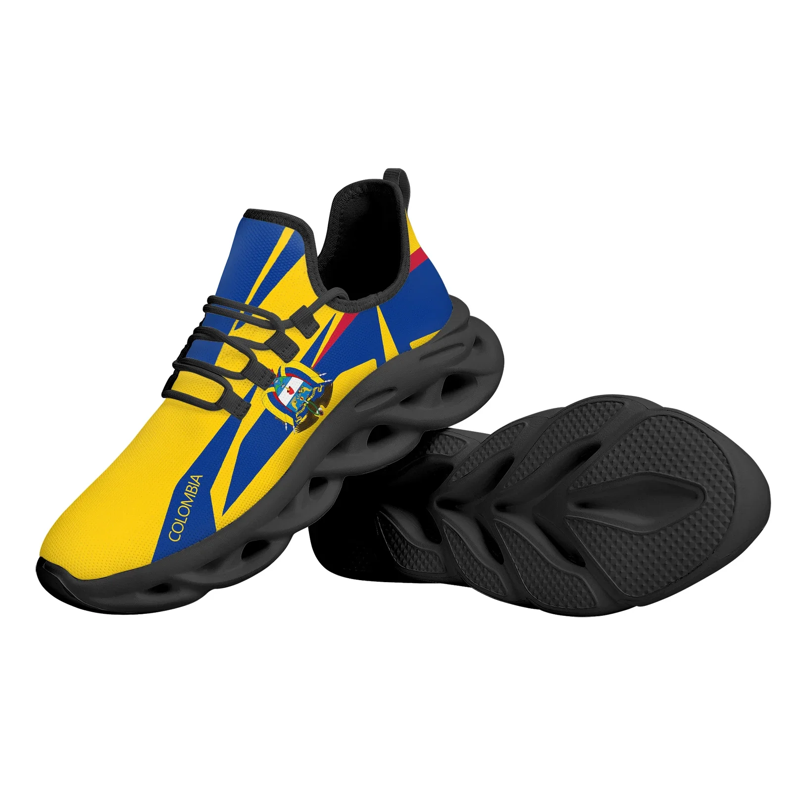 Colombian Flag Design Cap Of Freedom National Emblem Printing Lightweight Breathable Outdoor Free-spirited Sneakers