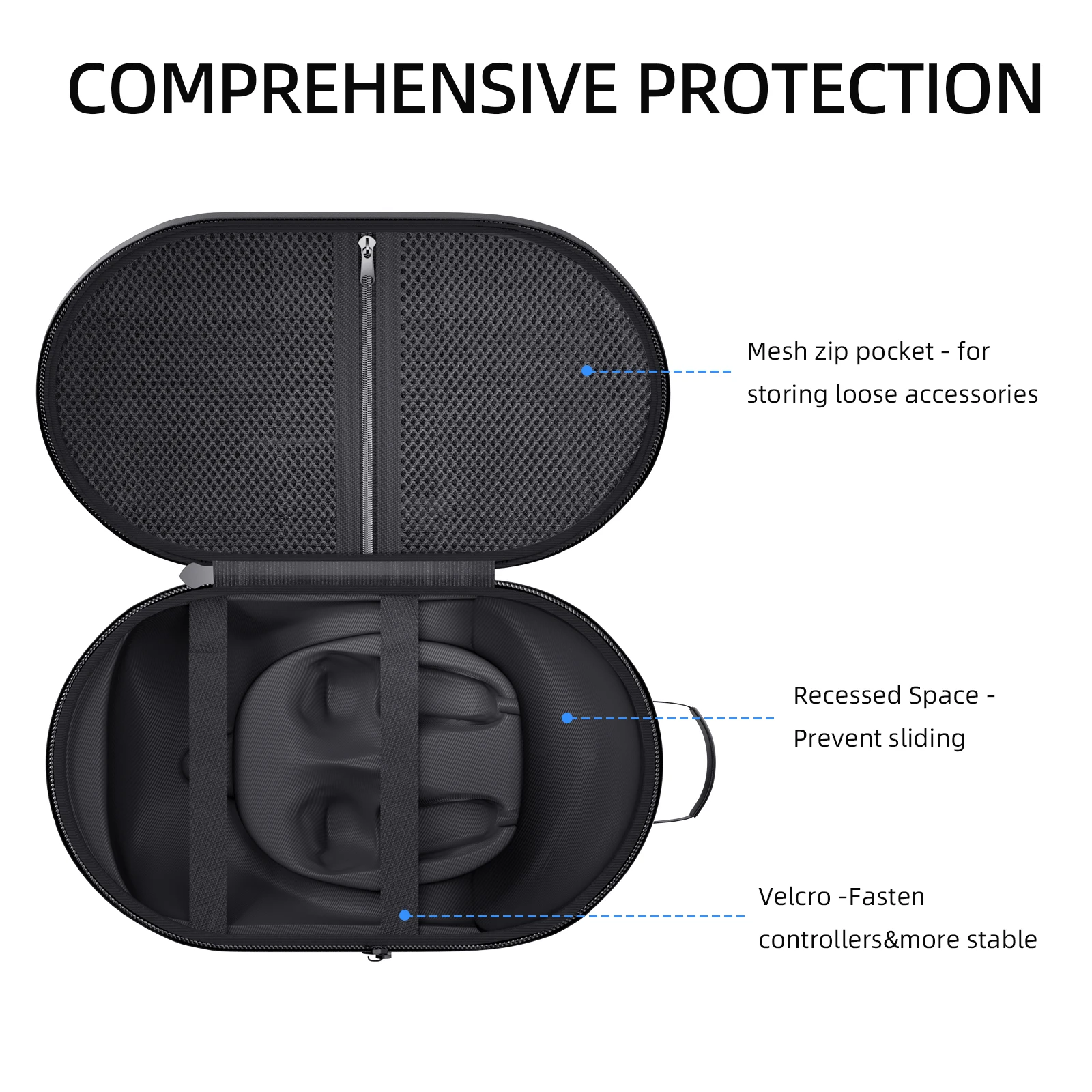 Imagem -03 - Apexinno-maleta Grande para Meta Quest Bolsa de Armazenamento Pro Compatível com Oculus Quest vr Headconjunto Acessórios