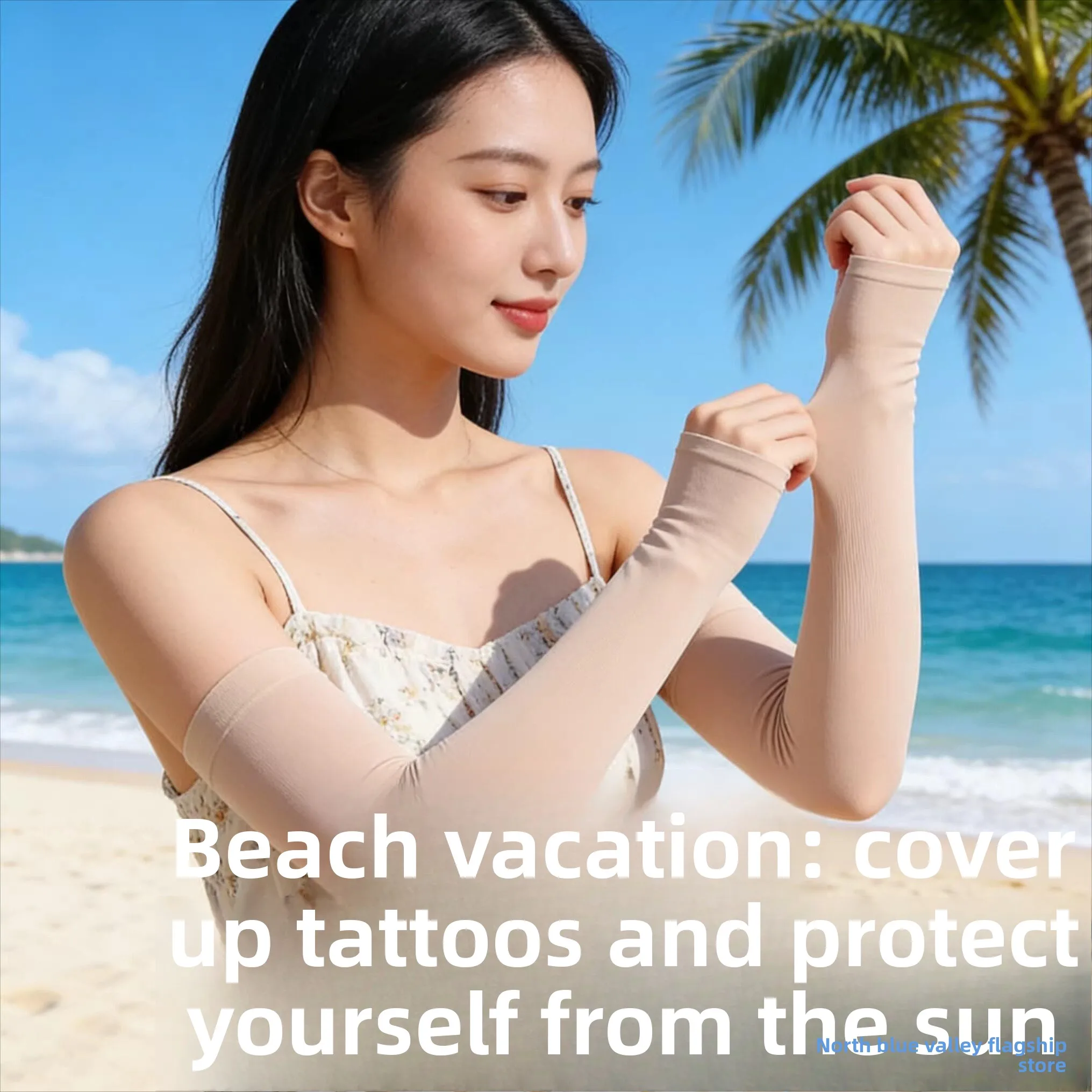 

Солнцезащитные рукава-накладки унисекс, полупальцевые перчатки, телесного цвета, свободного кроя, для подростков