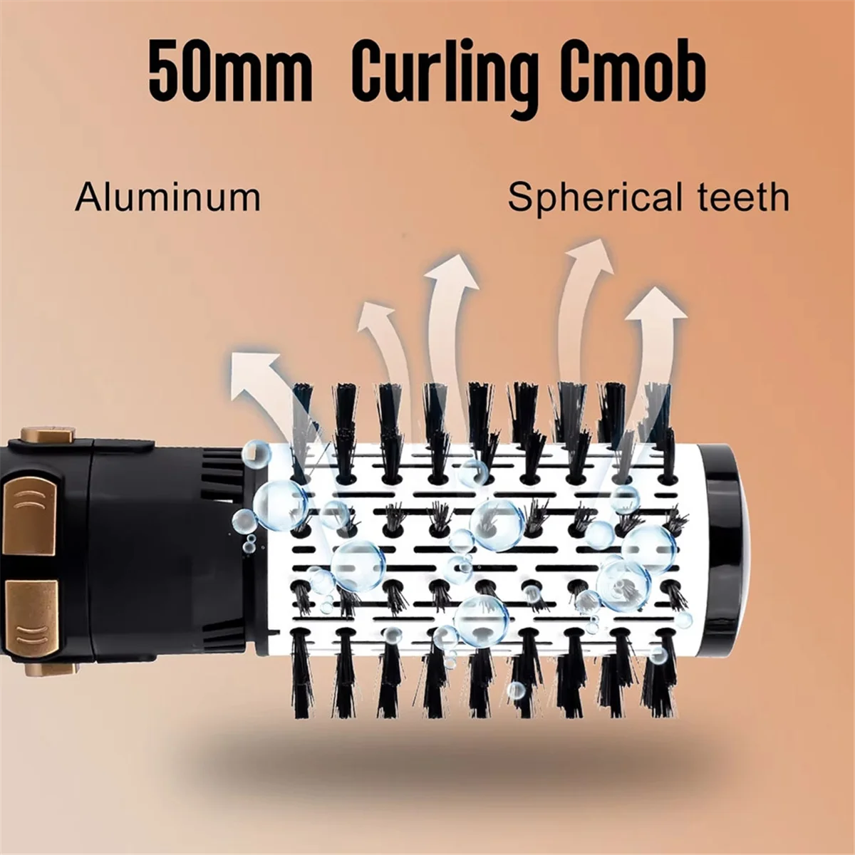 A97G 4-رئيس فرشاة الهواء الساخن مجفف الشعر الرياح القوية الكهربائية مستقيم بكرة الشعر الأسطوانة مشط منفاخ للمرأة الاتحاد الأوروبي التوصيل