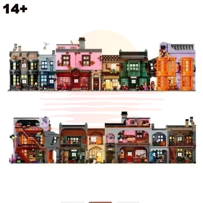 5544pcs Diagonal Lane Building Adjacent Alley Street View Model The Of Home Decor Christmas Gifts view 2