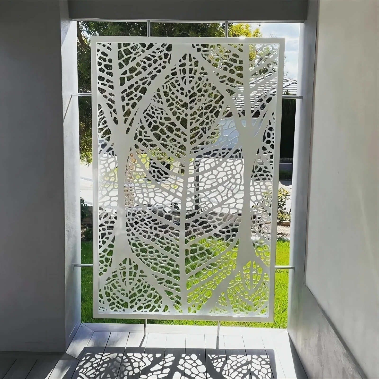 Horizontal Slat Aluminium Fence Panels Privacy Screens Metal Garden Yard Patio Backyard Villa Outdoor Modern Custom Black Grey