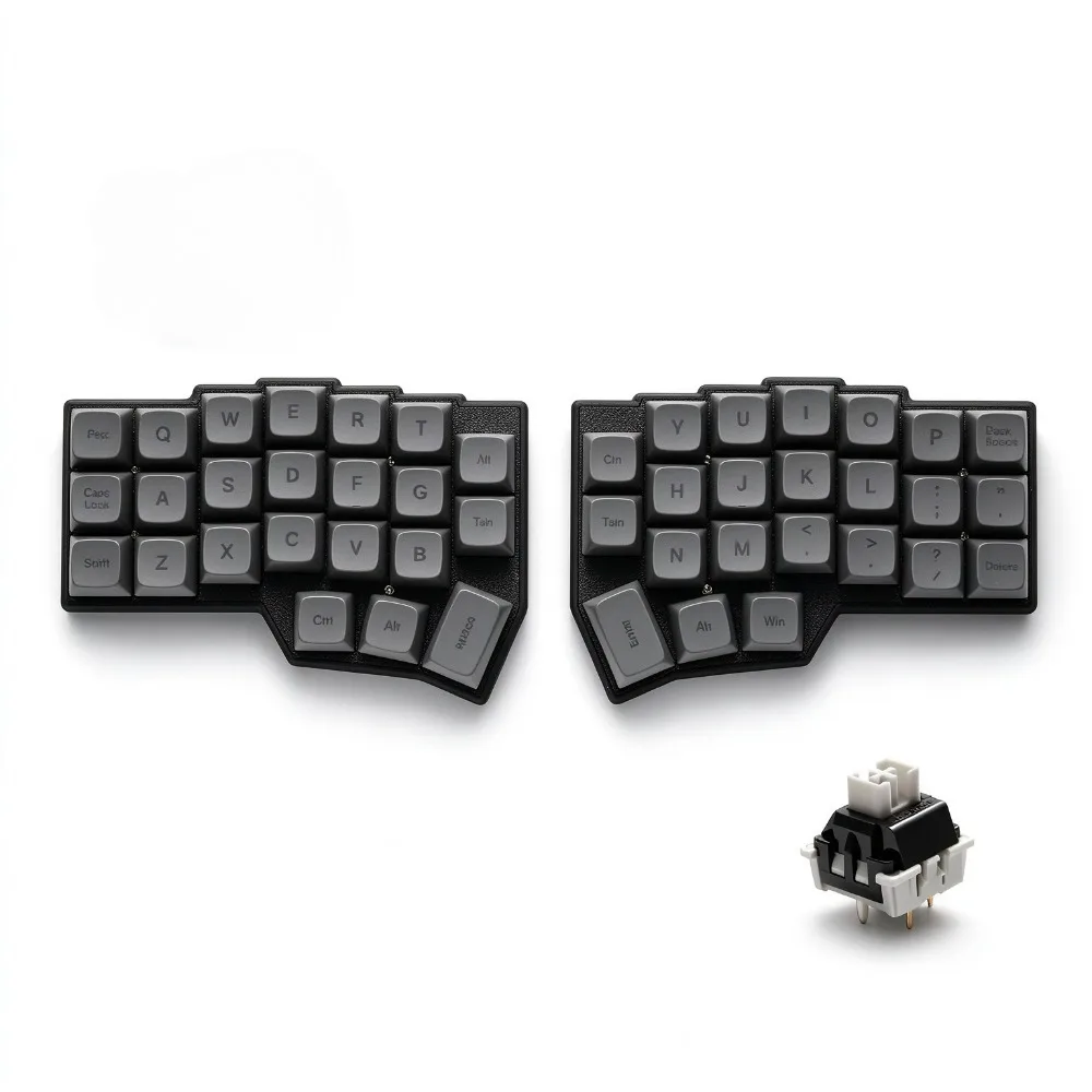 New CORNE V5 Bluetooth Wired Split Keyboard 3x6 46keys RMK Ergonomic VIAL ZMK Wireless Keyboard MX Switch Game Accessory Teclado