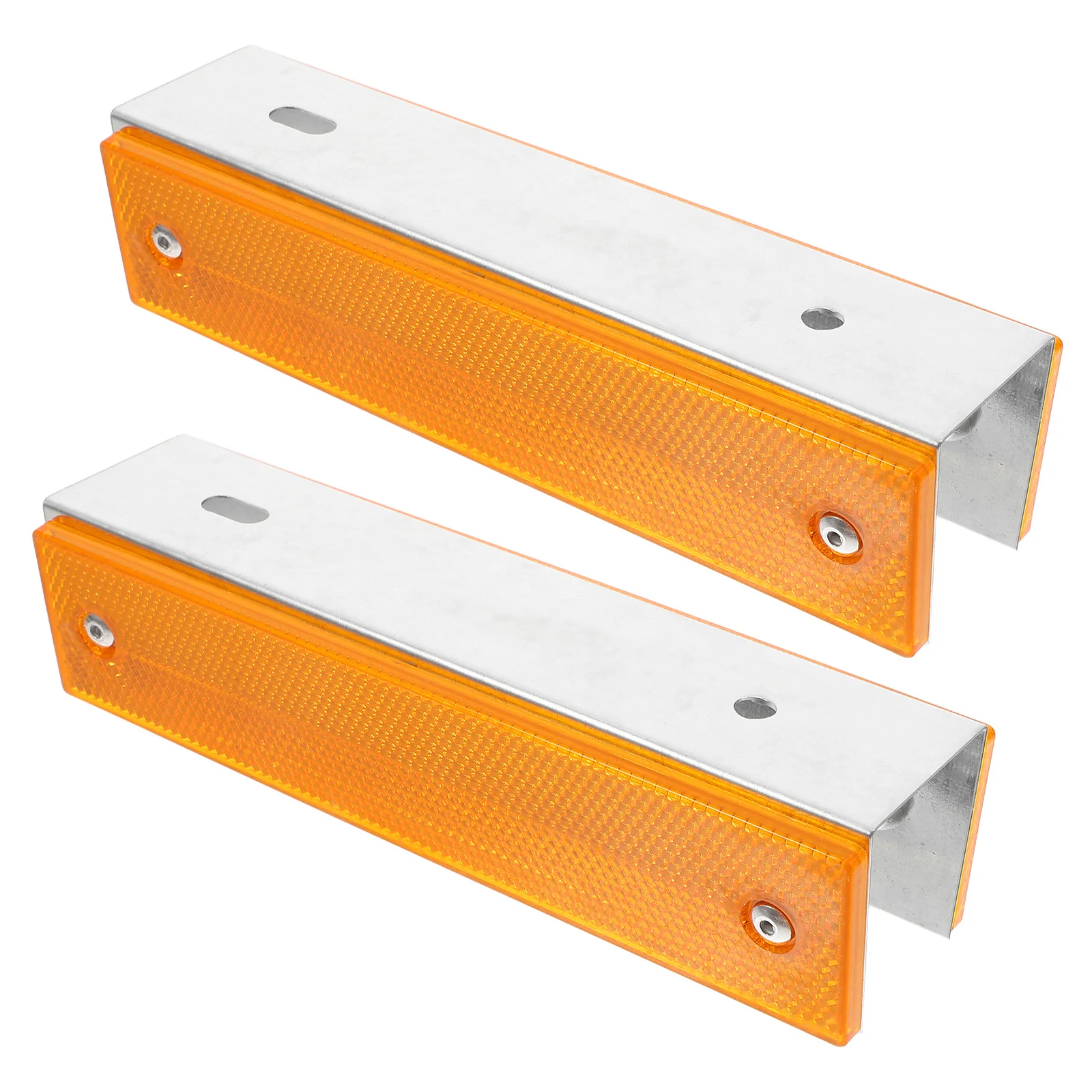 Marcadores de carretera reflectantes rectangulares, señales de seguridad duraderas para pavimento al aire libre, reflectores de Control de tráfico de alta visibilidad, 2 uds.