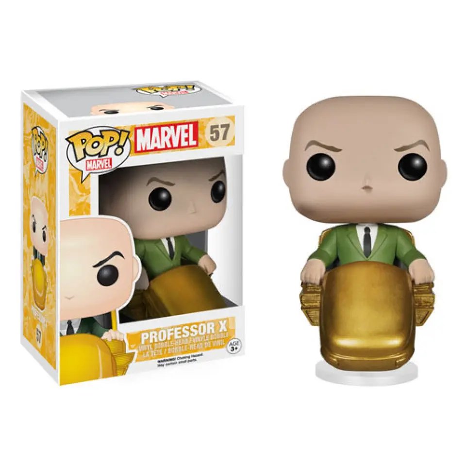 Funko POP Marvel Classic X-Men - Profesor X # 57 Figuras de Acción de Vinilo, Colección de Juguetes, Modelos para Niños, en Caja de Regalo