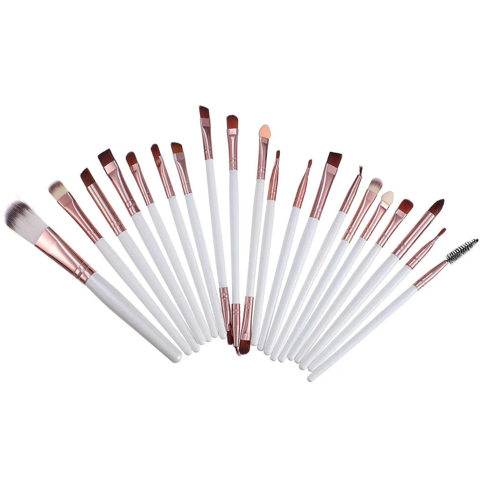 مجموعة أدوات مكياج مكونة من 20 قطعة مع شعيرات كثيفة لتطبيق لا تشوبه شائبة وبودرة الوجه وأحمر الخدود وظلال العيون #6