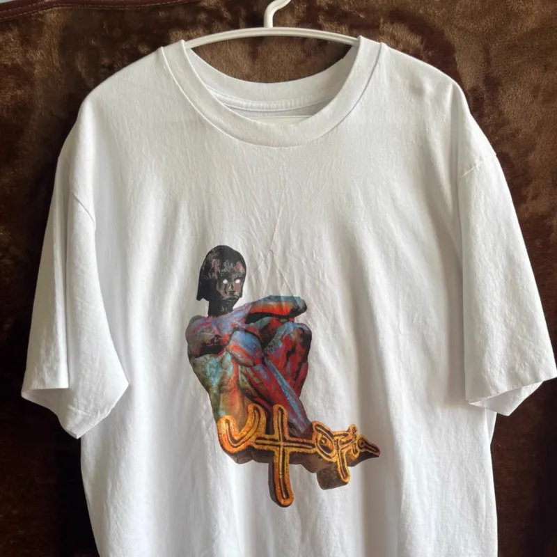 Utopia Tshirts Men Women Summer Street Funny Cartoon Terracotta Figurine Pattern Breathable Cotton Short Sleeve Cactus Jack Tops