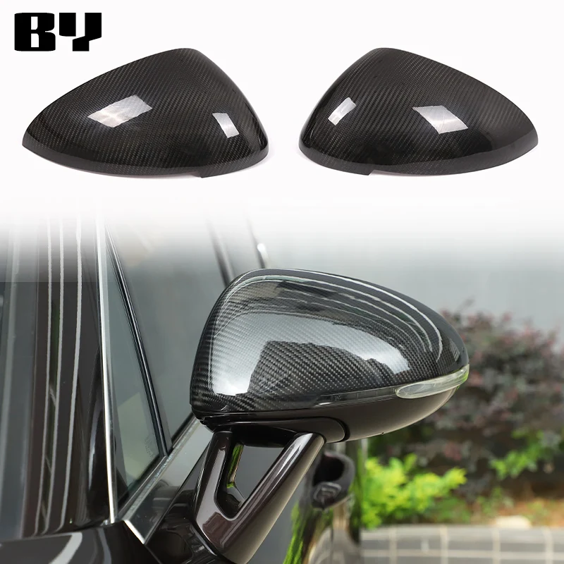 

For Porsche MACAN 2014-2023 Real Carbon Fibre Car Rearview Mirror Cover Trim Sticker Car Accessories