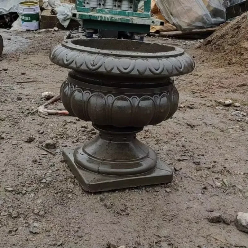 Thickened flower pot mold plastic mold manufacturer's new second-generation bottom grouting cement four corners long square