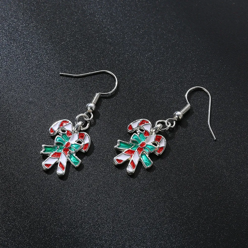 Christmas Ear Danglers for Women – 5 Pairs Lightweight Hypoallergenic Fashion Earrings