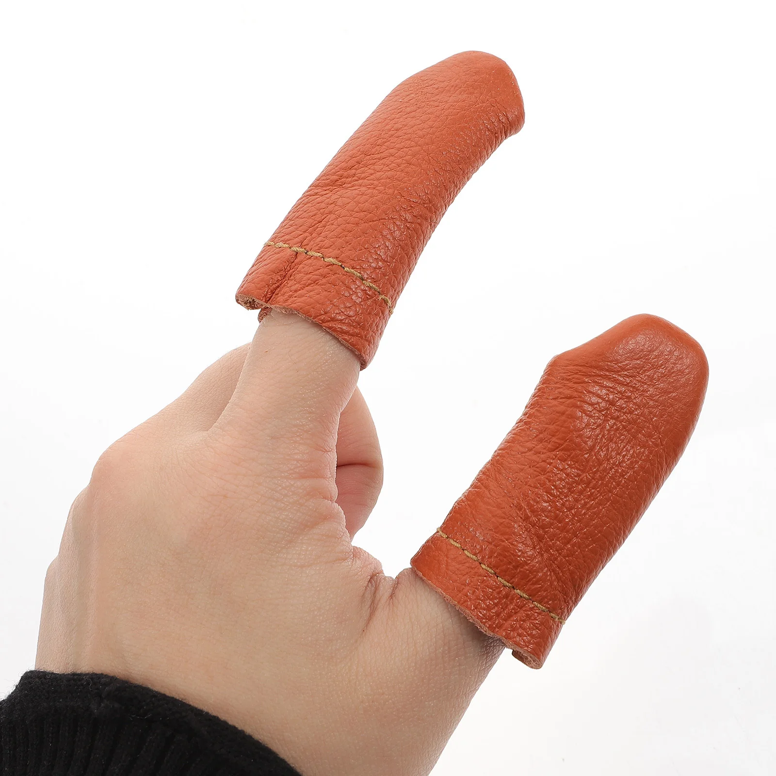 

10Pairs Knitting Finger Thimbles Premium Guards for Sewing Felting DIY Needlework Protective Wear Finger Cots