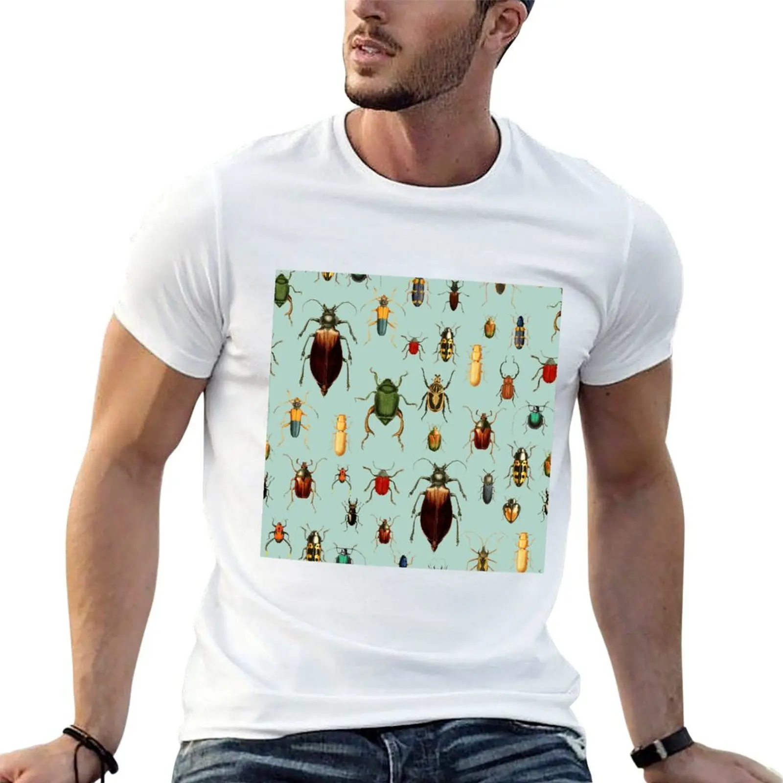 

Antique pattern - Beetles and Bugs T-Shirt t shirts for man pack white t shirt for man 100 percent cotton T-Shirt