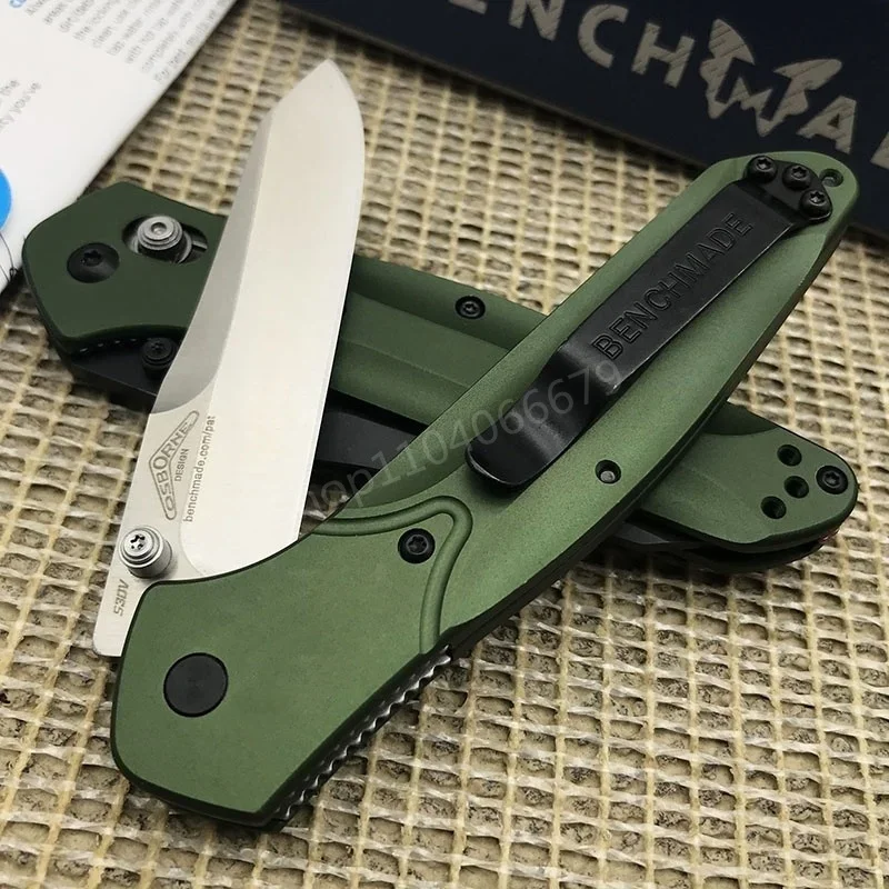 High Quality NEW 940 535 Folding Knife S35v Stone Washing Ordinary Blade Nylon Wave Fiber Handle EDC Assisted Tactical Knives