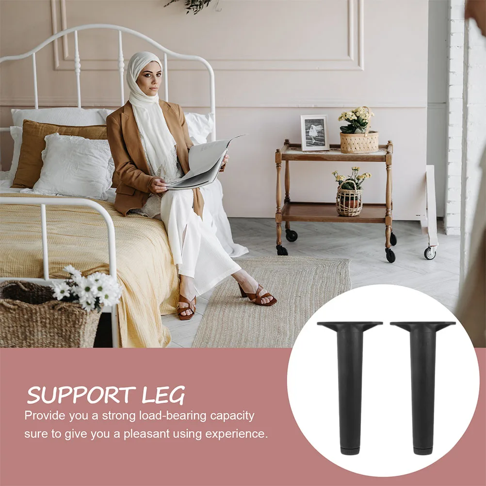 

2pcs Frame Legs Replacement Adjustable Support Sturdy Durable Bed Center Leg Floor Protection Easy Install Strong for Various