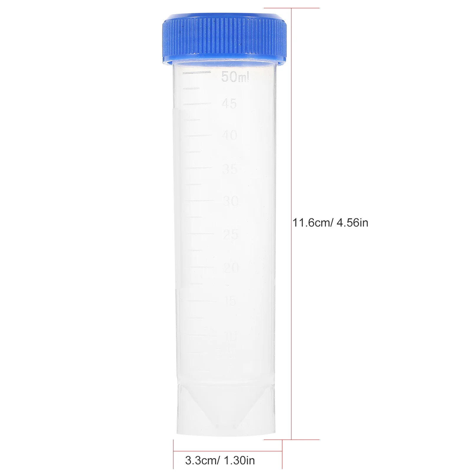 50 قطعة 50 مللي أنابيب الطرد المركزي مع قبعات تصميم مدمج قوي لعينات دقيقة مختبر استخدام أنابيب الطرد المركزي المختبرية