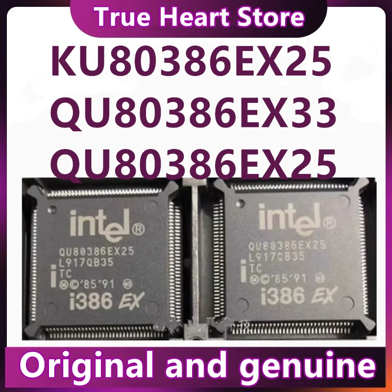 QU80386EX25 QU80386EX33 KU80386EX25 KU80386EX33 EX33 QFP-132 1 قطعة/الوحدة