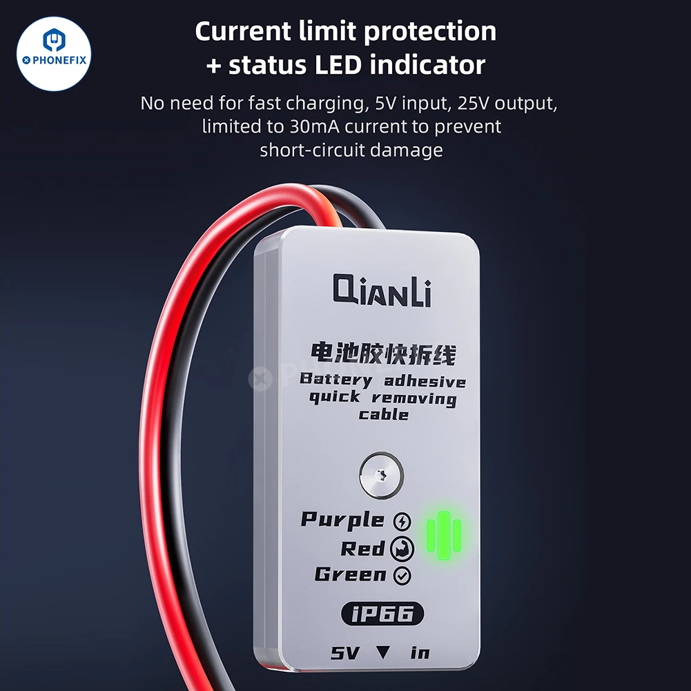 Qianli-adhesivo de batería, Cable de extracción rápida, dispositivo de liberación de pegamento, separación rápida para iPhone 16 16Plus, reparación de desmontaje de batería