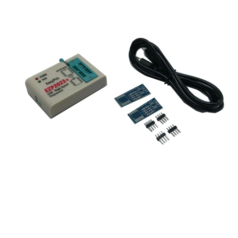 EZP2023 For NEW USB SPI Programmer Full Set + 12 Adapter Support 24 25 93 95 EEPROM Flash Bios For Windows Better Than EZP2019