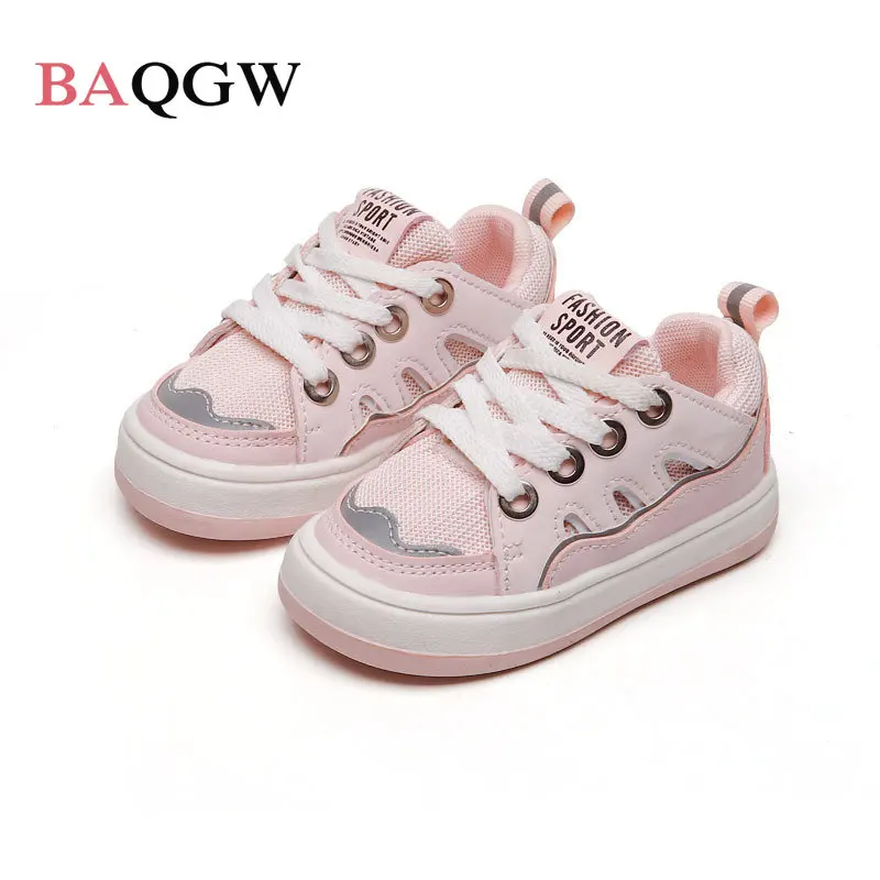 

Kids Sneakers Girls Boys Autum Fashion Casual Soft Running Sports Trainers Leisure Breathable Children Lace Up Baby Flats Shoes