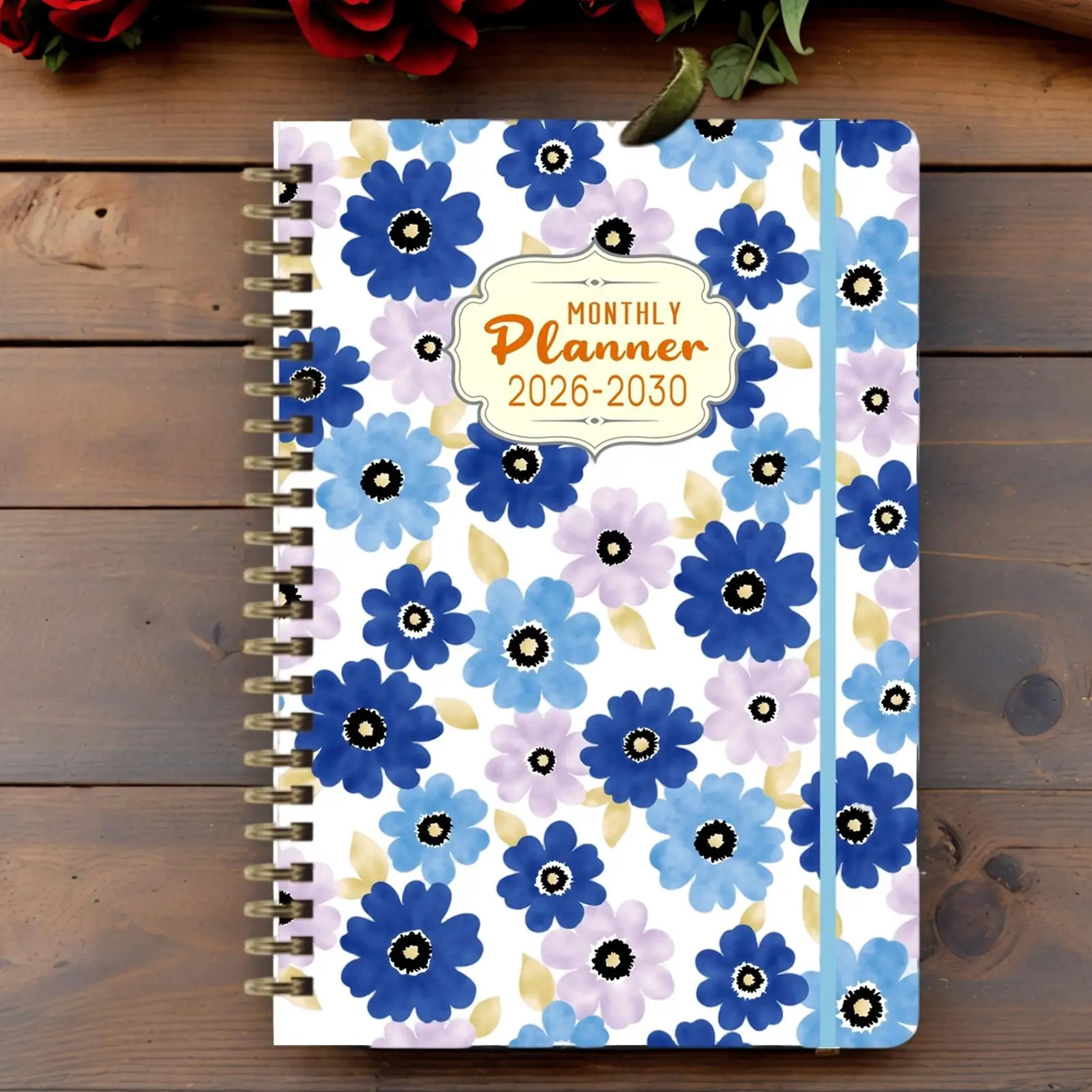 สมุดวางแผนปฏิทินแบบเข้าเล่มแบบสันห่วง วางแผนระยะยาว ปี 2026-2030 สมุดวางแผนรายเดือน สำหรับนักเรียน นักศึกษา ธุรกิจ งานออฟฟิศ