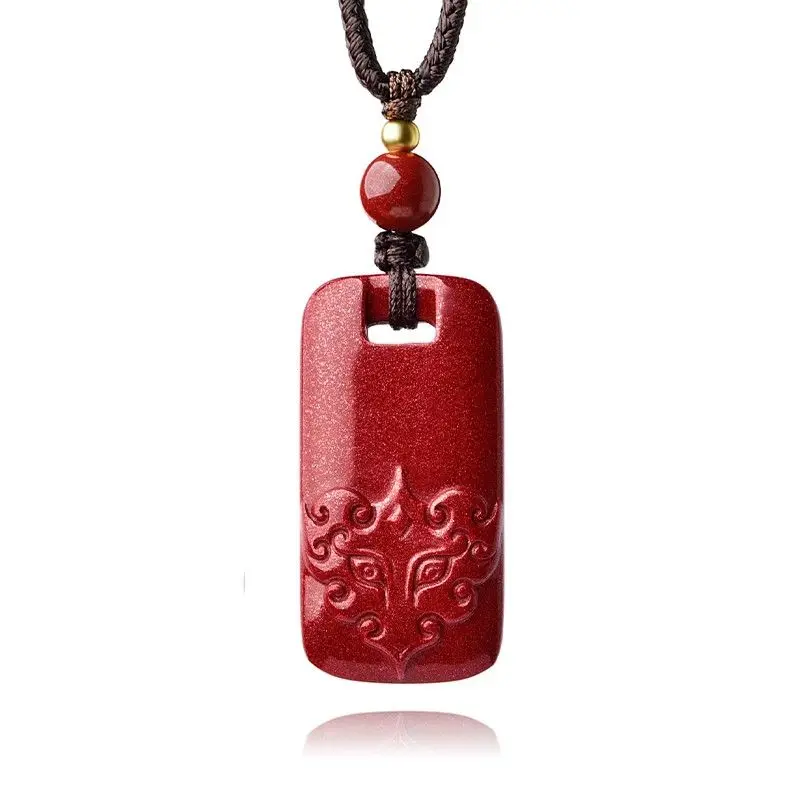 

Cinnabar Pixiu Safe Brand Pendant Keychain Women's Necklace Pendant Year of The Dragon Sweater Chain
