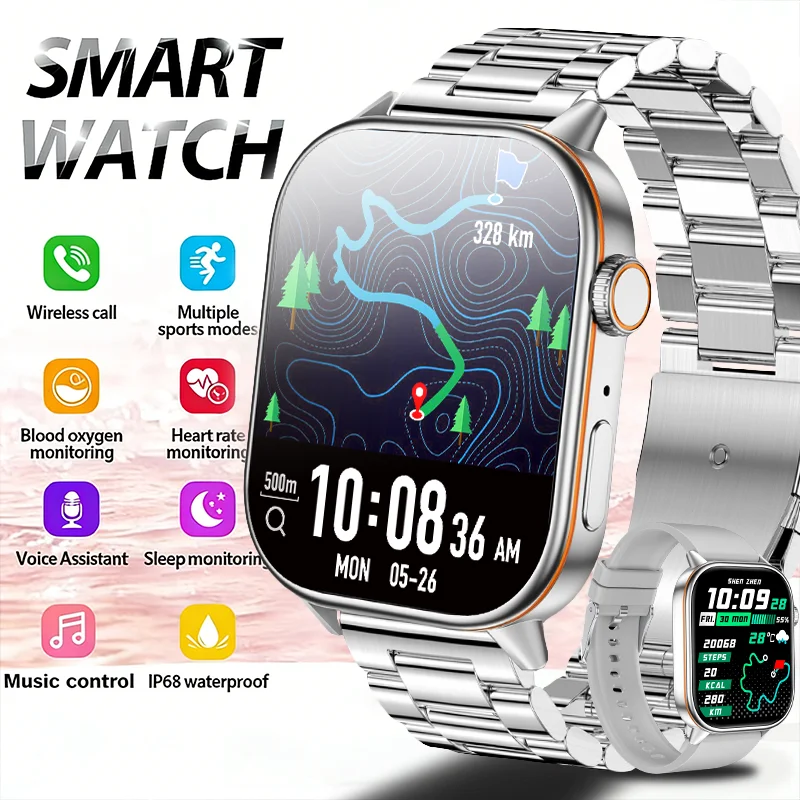 

2026 NEW T-REX 3 GPS Smart Watch For Women 2.01 inch Screen Bluetooth Call Waterproof Watches Sport Fitness Tracker Smart Watch