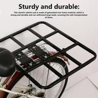 Cargo Rack Rear iron Adjustable Bike Rear Rack Waterproof Bicycle Rear Frame Multi-purpose Basket For Takeaway Delivery Quick